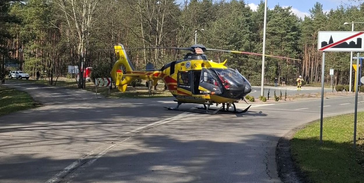 Lądowanie śmigłowca LPR na DW 789. Pomogli dziecku