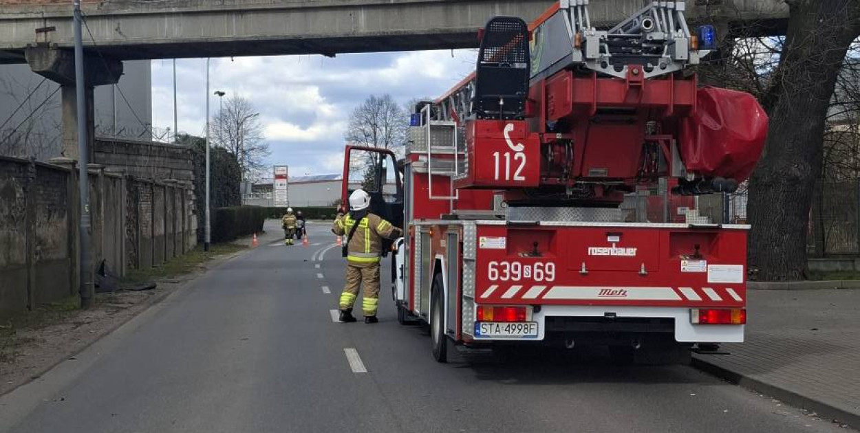 Interwencja strażaków na terenie byłych KZCP