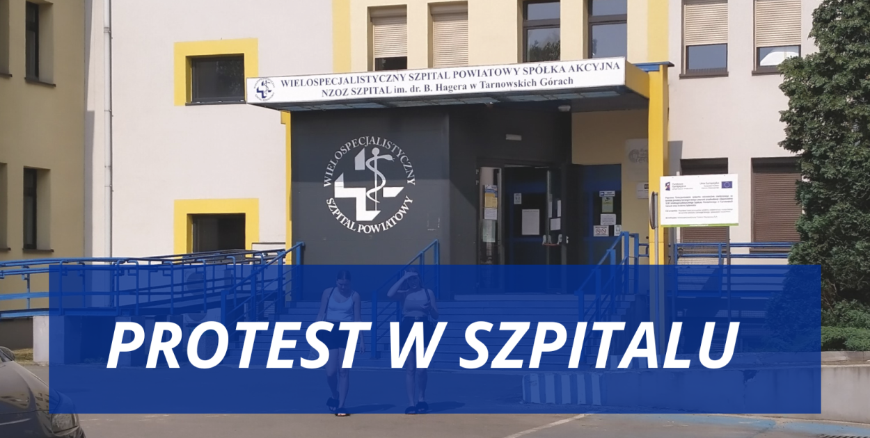 Szpital w Tarnowskich Górach przyłączył się do ogólnopolskiego protestu