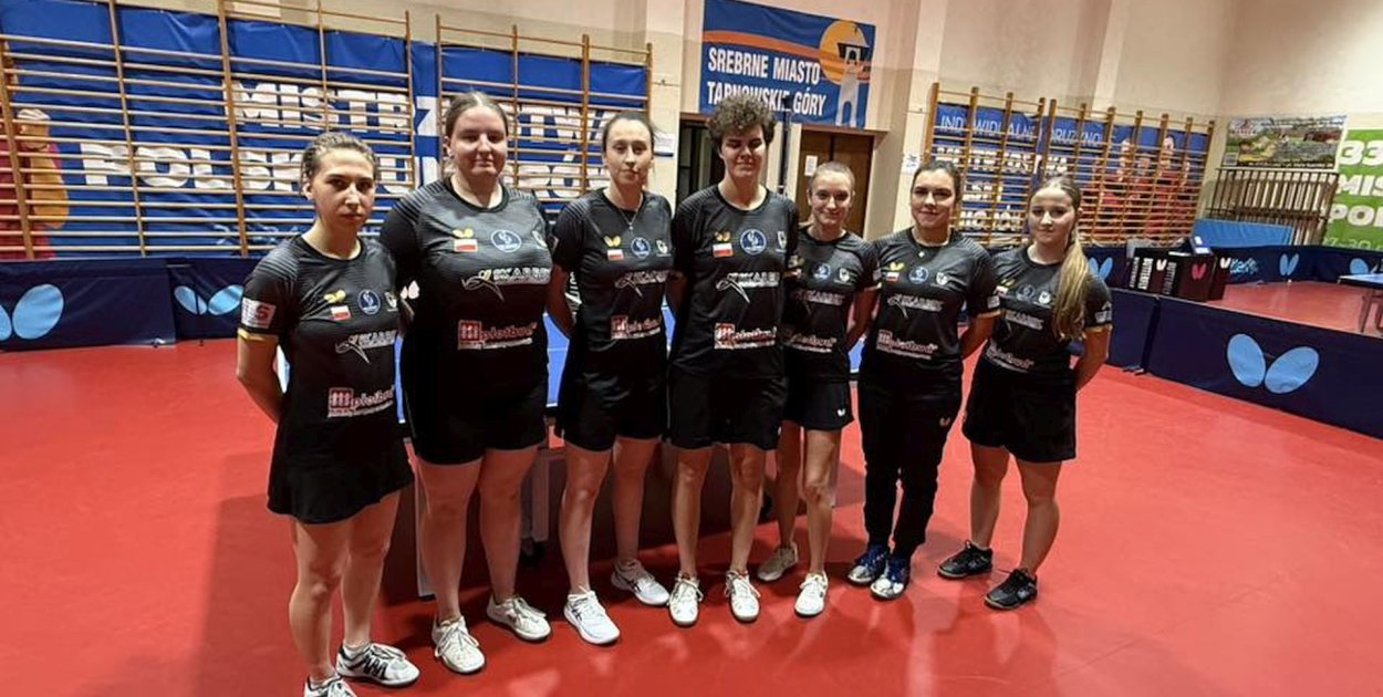 MKS Skarbek Tarnowskie Góry wicemistrzem I ligi kobiet w tenisie stołowym