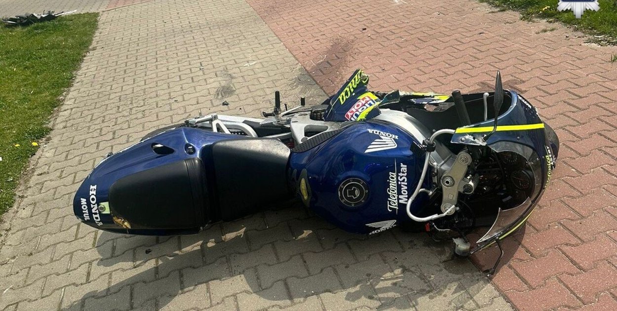 Wypadek w Radzionkowie. Ranny został motocyklista