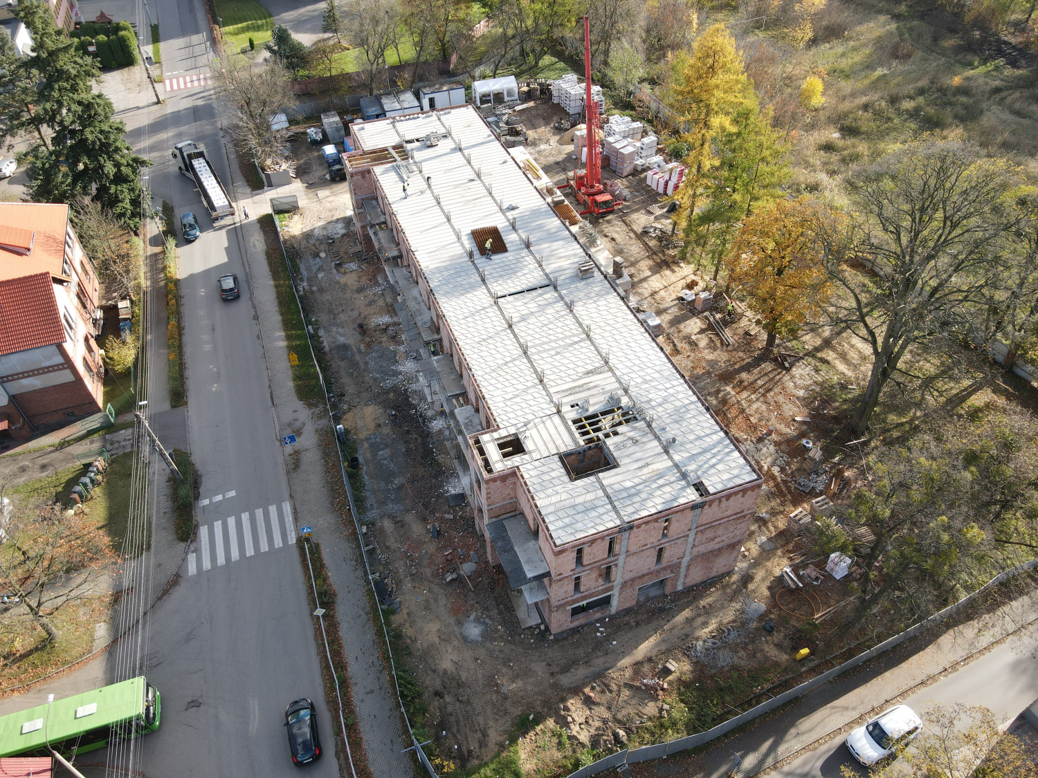 Trwa budowa Domu Pomocy Społecznej w Strzybnicy. Fot. Jarosław Myśliwski