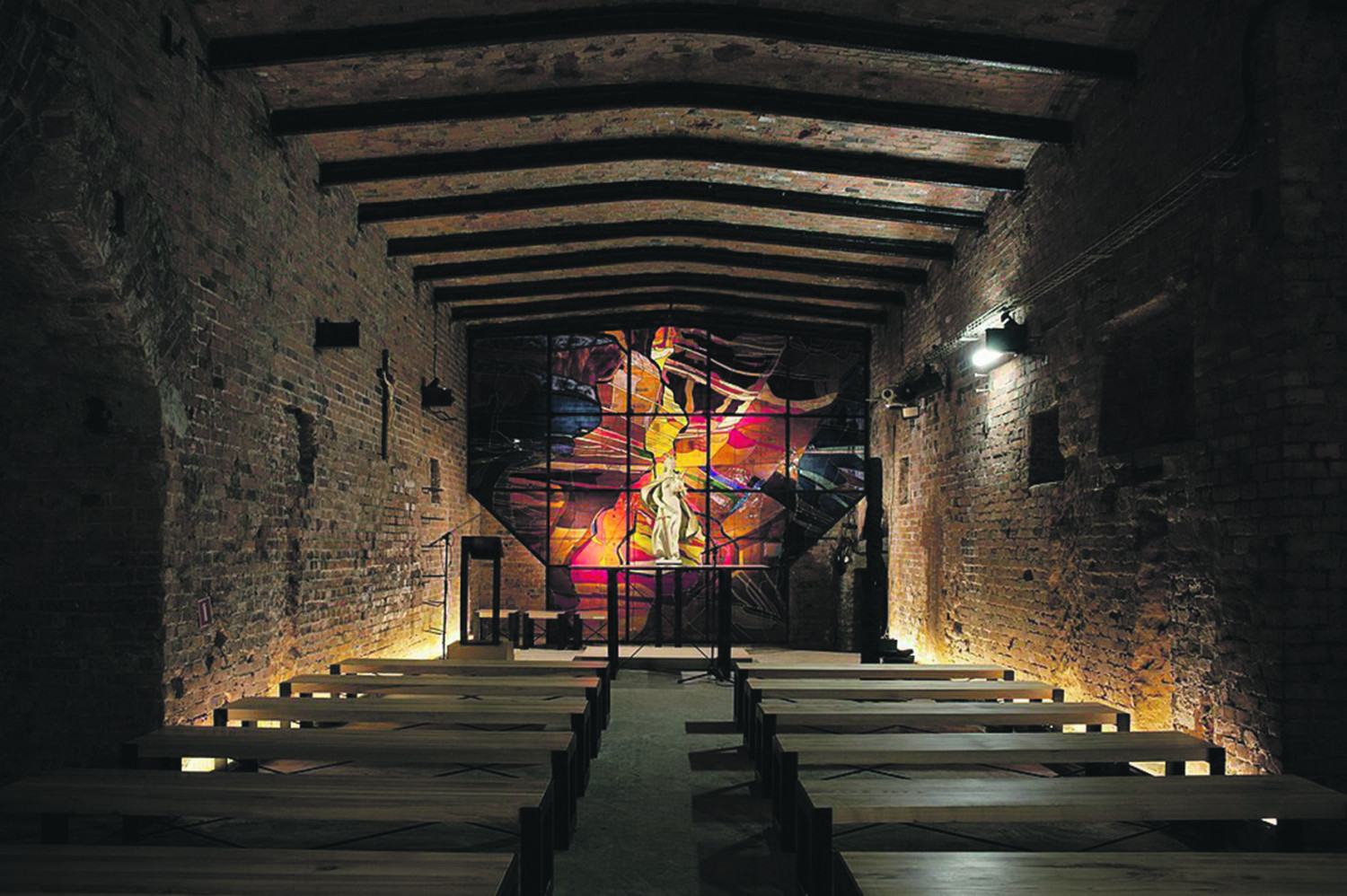 Kopalnia Guido poziom 170. Kaplica św. Barbary. Fot. MuzeumGórnictwa / CC BY-SA