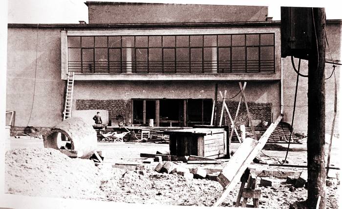 W trakcie budowy ośrodka, lata 60. XX w. Fot. Archiwum
