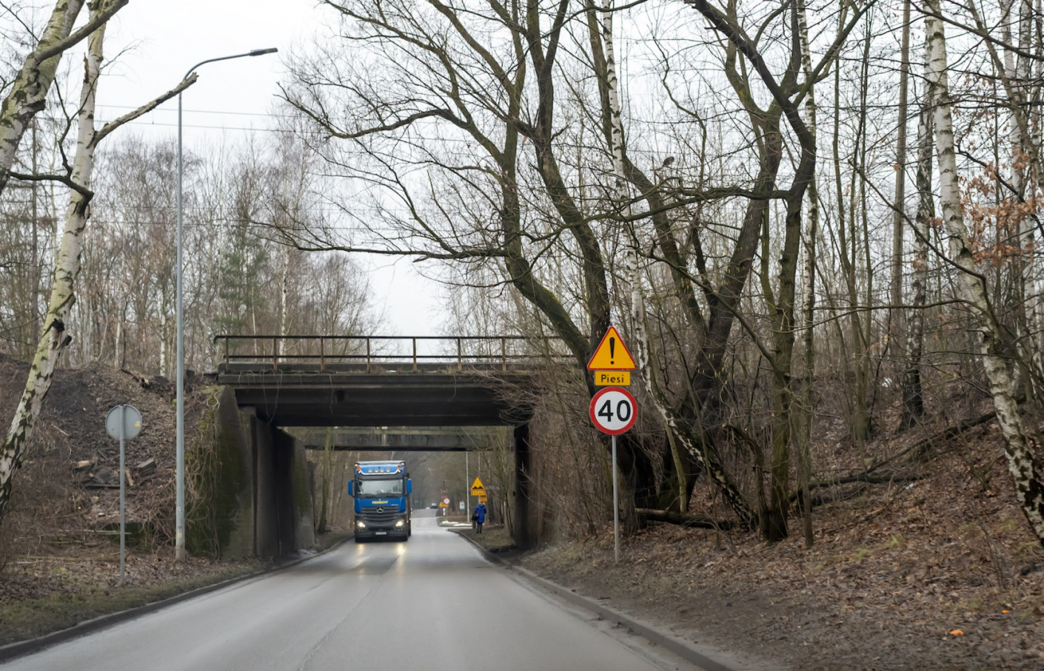 Wiadukt nad. ul. Dąbrowa Miejska. Fot. Hubert Klimek, UM Bytom Wiadukt nad. ul. Dąbrowa Miejska. Fot. Hubert Klimek, UM Bytom
